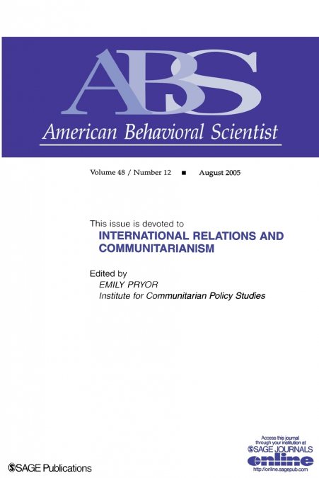 International Relations and Communitarianism