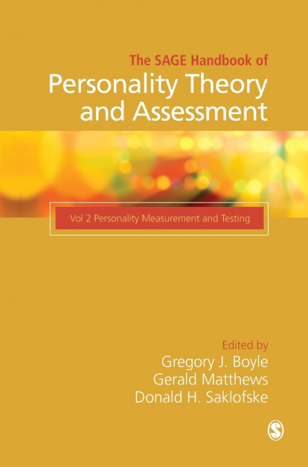 The SAGE Handbook of Personality Theory and Assessment