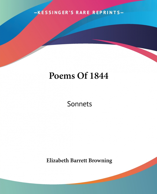 Poems Of 1844