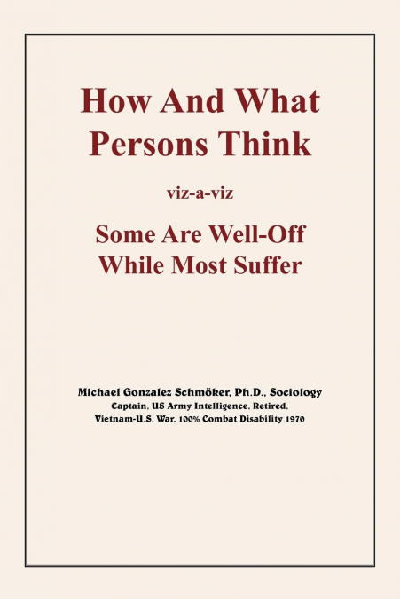 How And What Persons Think