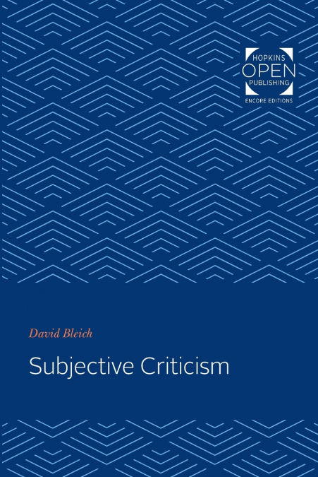 Subjective Criticism