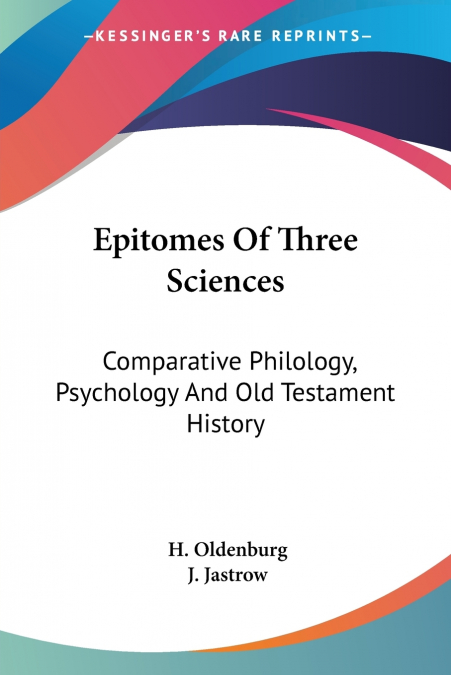 Epitomes Of Three Sciences