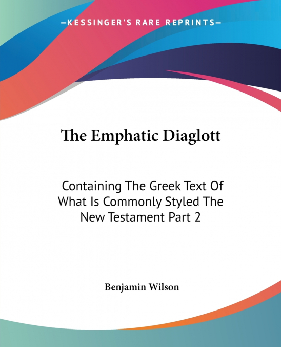 The Emphatic Diaglott