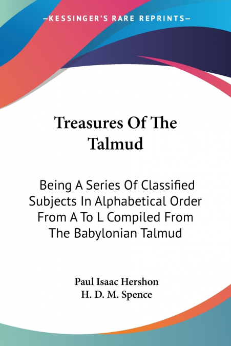 Treasures Of The Talmud
