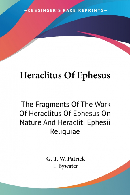 Heraclitus Of Ephesus