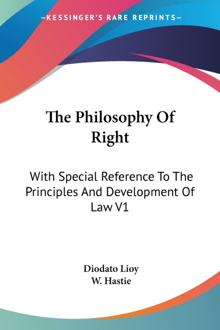 The Philosophy Of Right