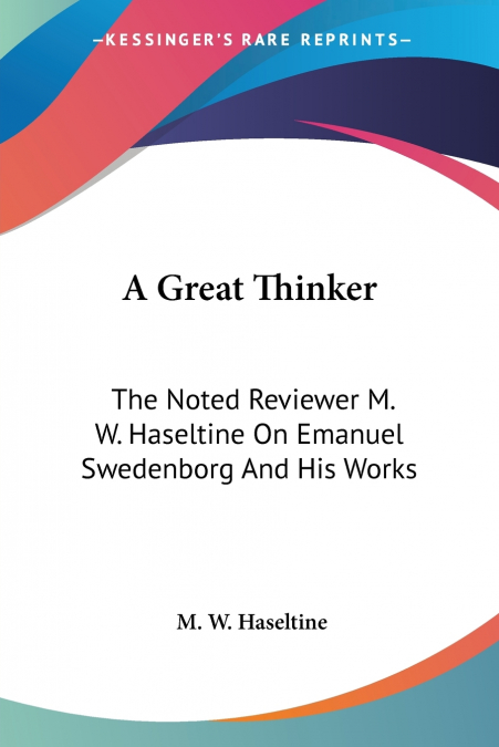 A Great Thinker
