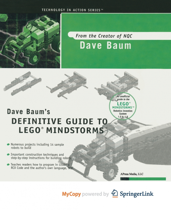 Dave Baum’s Definitive Guide to LEGO MINDSTORMS