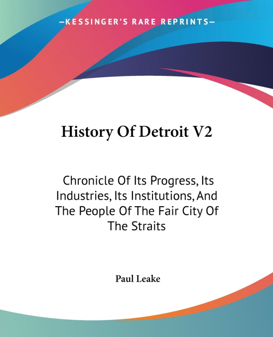 History Of Detroit V2