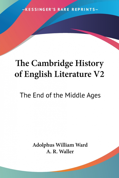 The Cambridge History of English Literature V2