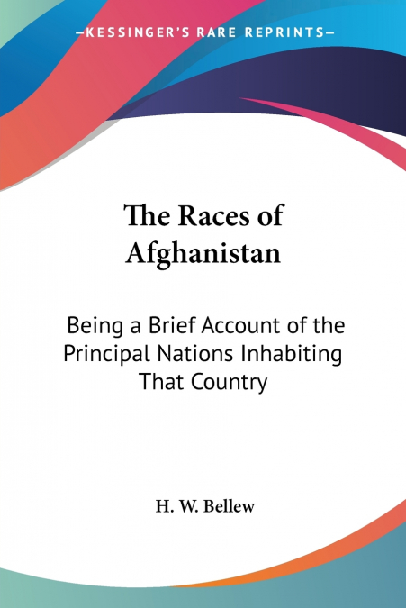 The Races of Afghanistan