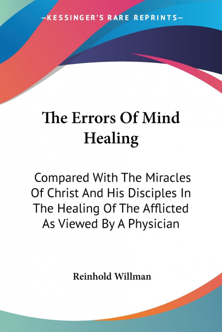 The Errors Of Mind Healing