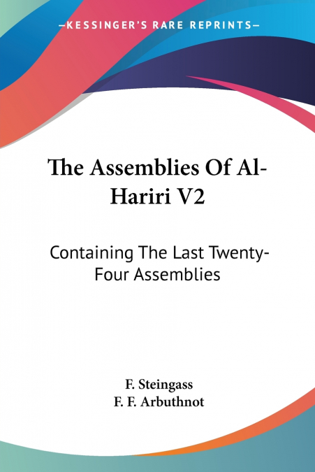 The Assemblies Of Al-Hariri V2