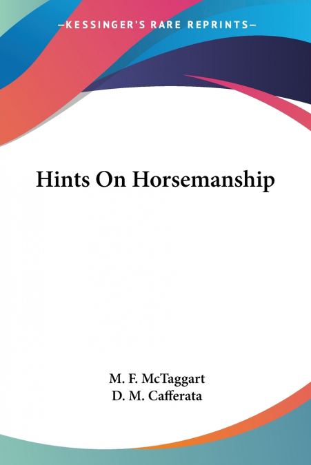 Hints On Horsemanship