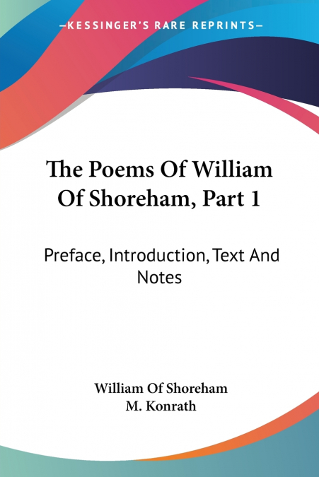 The Poems Of William Of Shoreham, Part 1