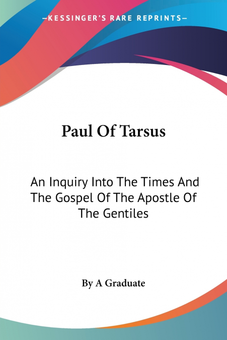Paul Of Tarsus