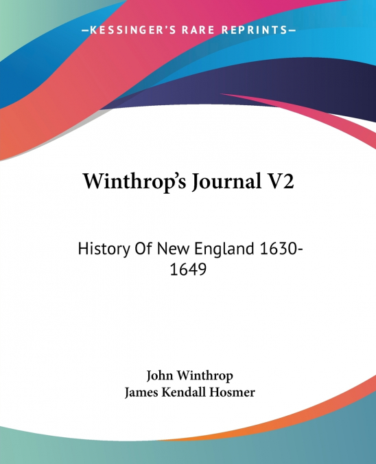 Winthrop’s Journal V2