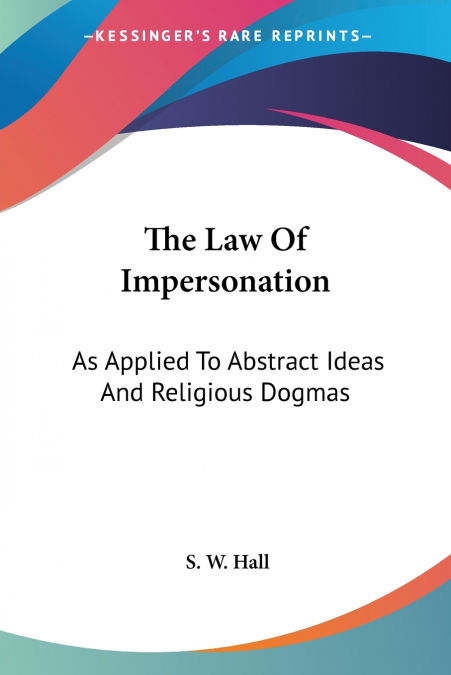 The Law Of Impersonation