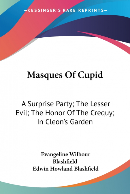Masques Of Cupid