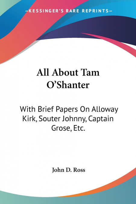 All About Tam O’Shanter