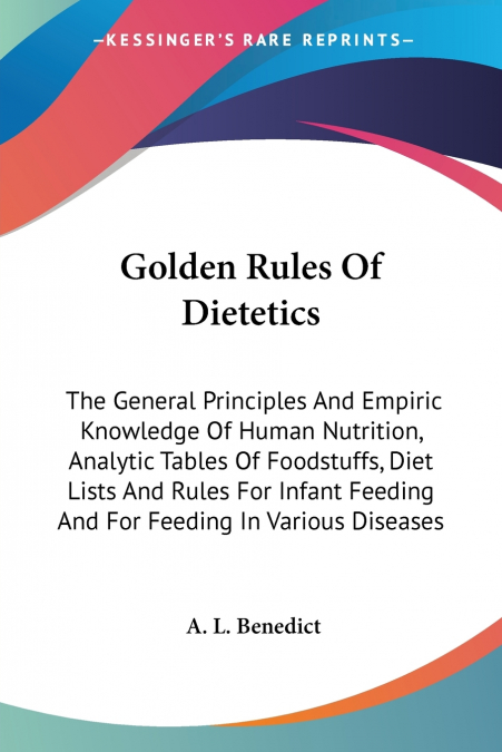 Golden Rules Of Dietetics