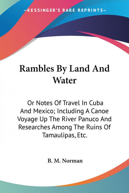 Rambles By Land And Water