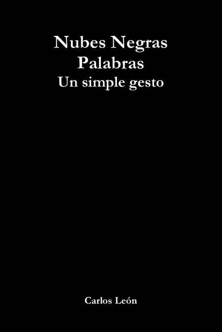 Nubes Negras palabras