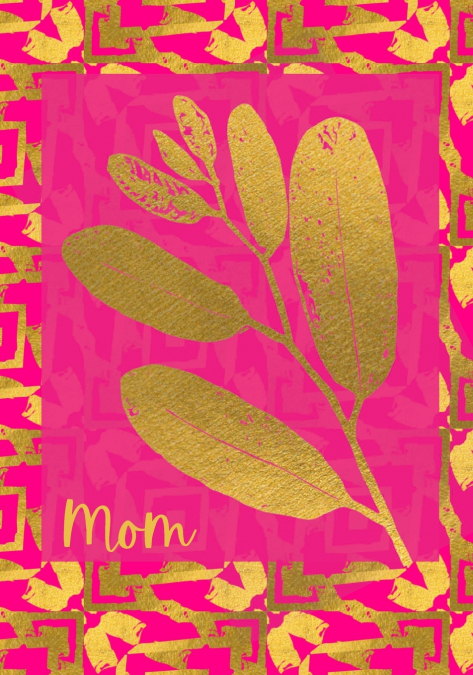 Mom Gold Leaves Journal