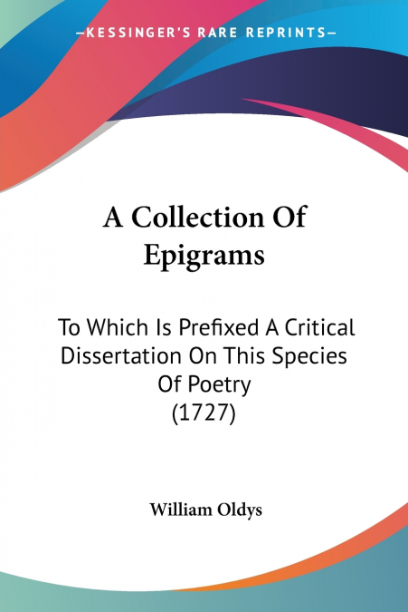 A Collection Of Epigrams
