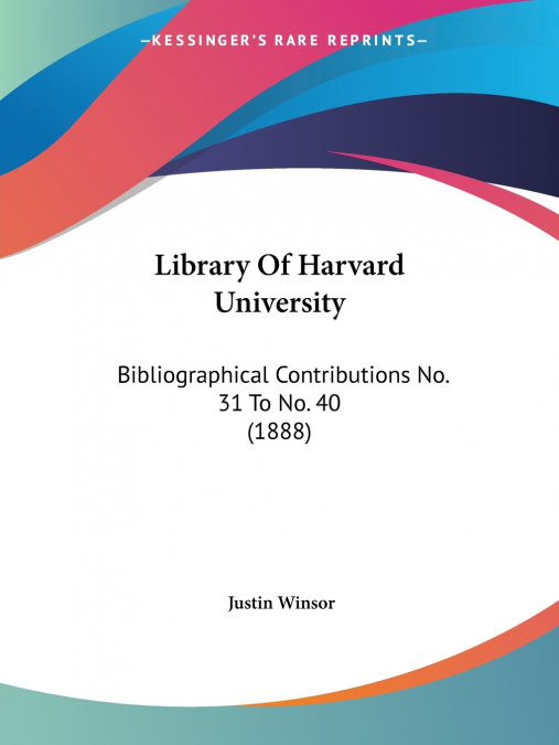 Library Of Harvard University