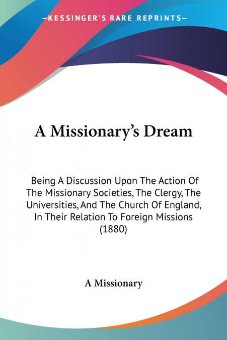 A Missionary’s Dream