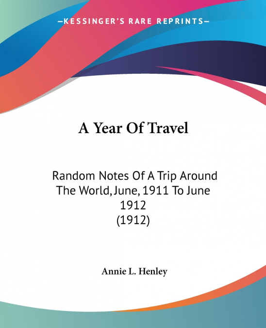 A Year Of Travel