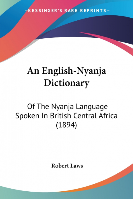 An English-Nyanja Dictionary