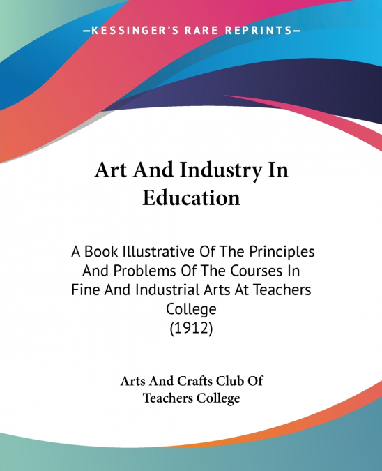 Art And Industry In Education