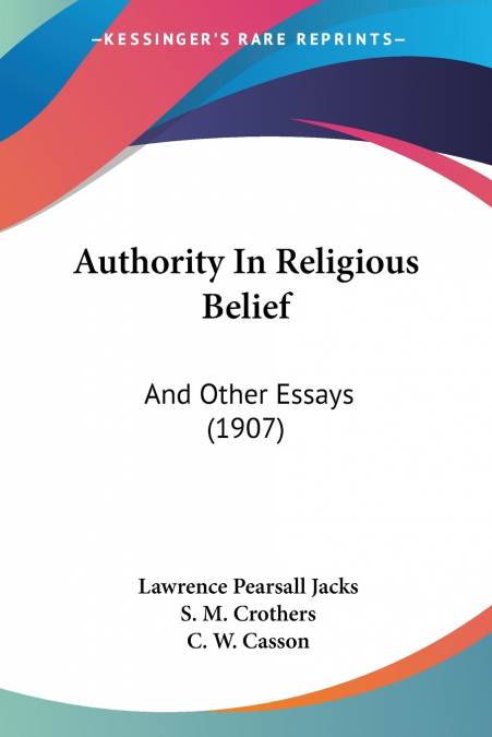 Authority In Religious Belief