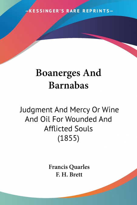 Boanerges And Barnabas