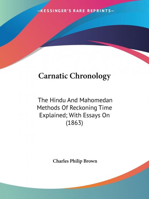 Carnatic Chronology