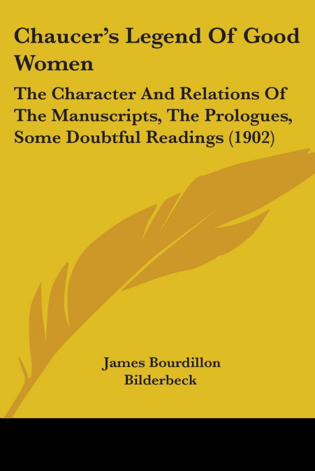 Chaucer’s Legend Of Good Women