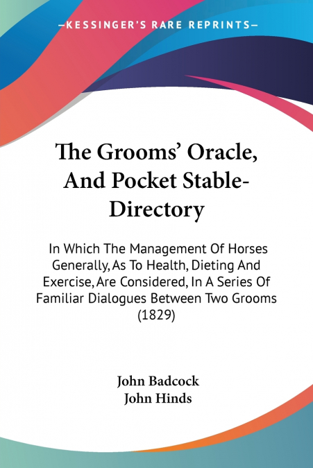 The Grooms’ Oracle, And Pocket Stable-Directory