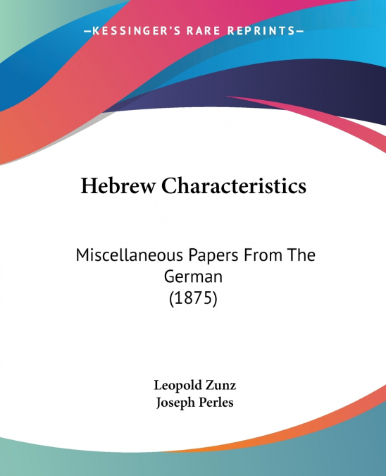 Hebrew Characteristics