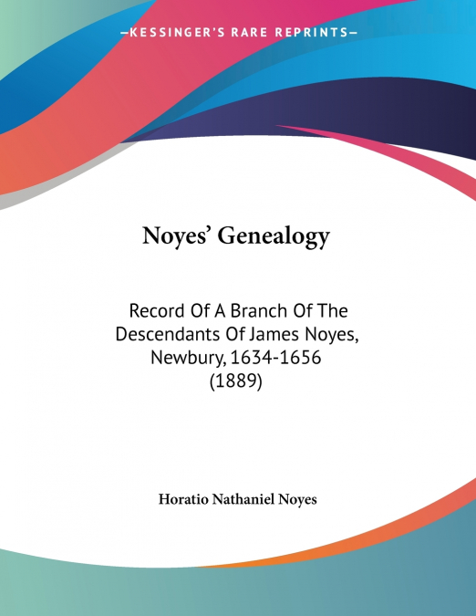 Noyes’ Genealogy