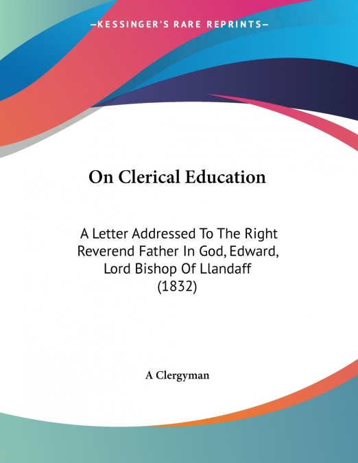 On Clerical Education