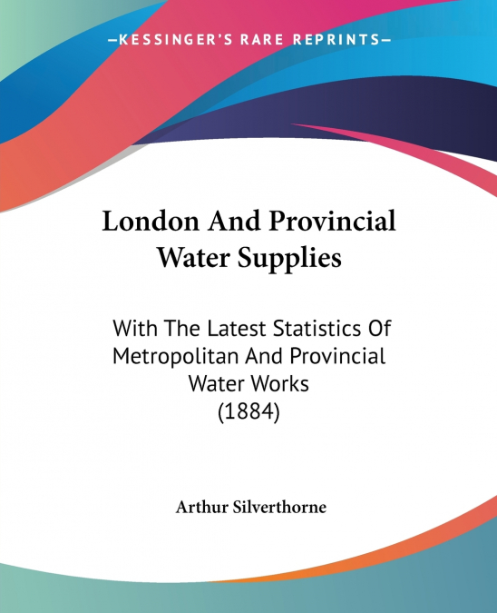 London And Provincial Water Supplies