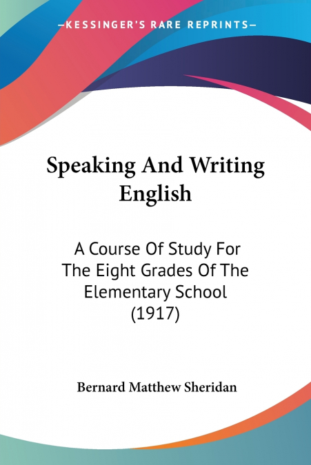 Speaking And Writing English