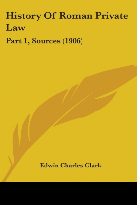 History Of Roman Private Law
