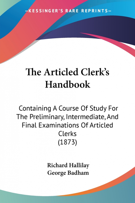 The Articled Clerk’s Handbook