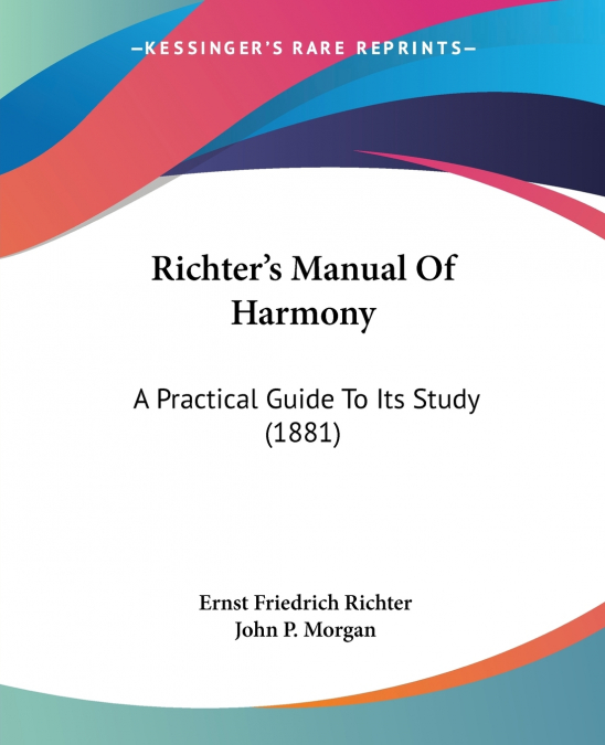 Richter’s Manual Of Harmony