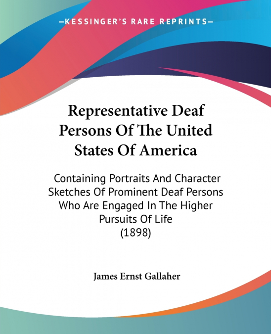 Representative Deaf Persons Of The United States Of America