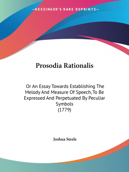 Prosodia Rationalis