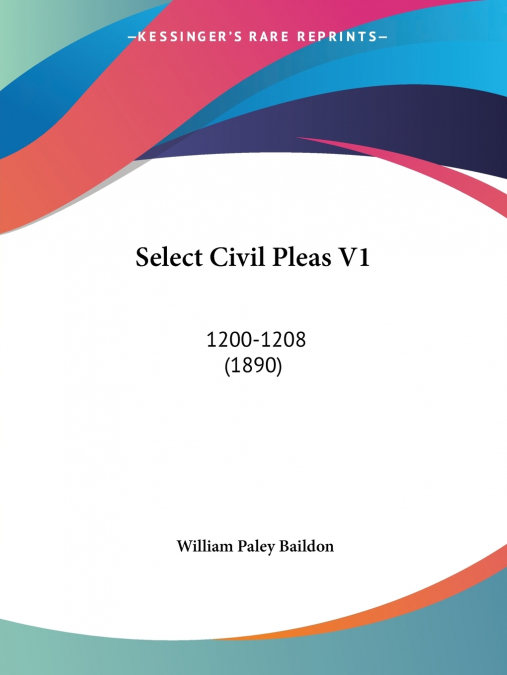 Select Civil Pleas V1